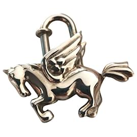 Hermès-Hermes Pegasus Cadena Lock PHW-Silver hardware