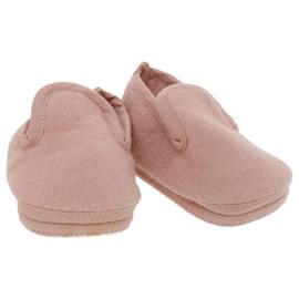Hermès-Sapatos de bebê HERMES de lã rosa autênticos8794-Rosa
