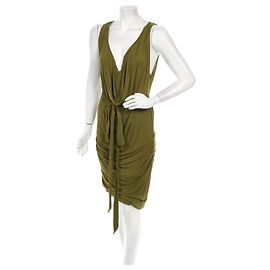 Robe Plein Sud Verte en Viscose Taille 42 Vert