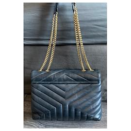 Saint Laurent-Borsa a mano media LouLou-Nero