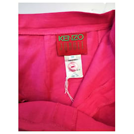 Kenzo-KENZO SKIRT SKIRT TRENDY SEMI TULIP LINEN T 32/34-Pink
