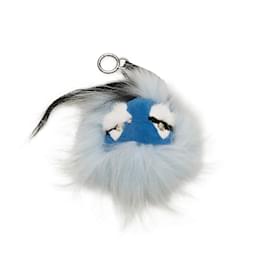 Fendi-Fendi Blue Monster Key Chain-Blue,Light blue