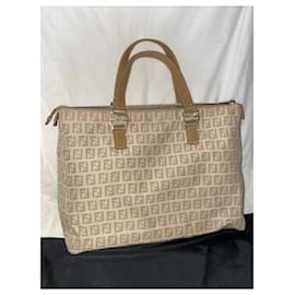 Fendi-Zucchino tote bag-Beige