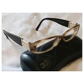 Chanel-Lunette Chanel Collector Perle-Brown,Beige