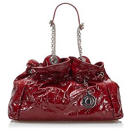 Tote Dior Cannage Le Trente de charol rojo Roja