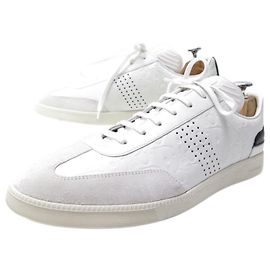 Christian Dior NEUF CHAUSSURES DIOR BASKETS 3SN225YNP 43 CUIR BLANC + BOITE LEATHER SHOES Blanc
