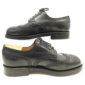 JM Weston-NEW JM WESTON SHOES 589 DERBY TRIPLE INSOLES 8D 42 + SHOES-Black
