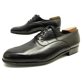 JM Weston-JM WESTON RICHELIEU SHOES 307 7.5E 41.5 wide 42 GOAT LEATHER SHOES-Black