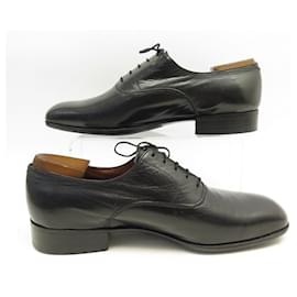 JM Weston-JM WESTON RICHELIEU SHOES 307 7.5E 41.5 wide 42 GOAT LEATHER SHOES-Black