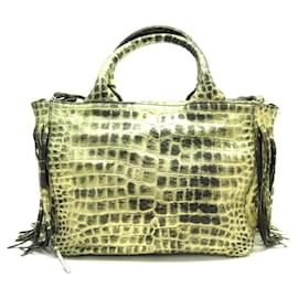 Autre Marque-VIRGINIE DARLING BABY BUBBLE BANDOULIERE BICOLORE LEATHER HAND BAG-Other