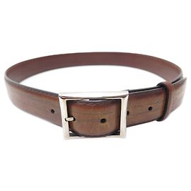 CINTO BERLUTI CLASSIC SCRITTO 85 CINTO DE COURO MARROM CM Marrom