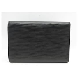 Louis Vuitton-NEW LOUIS VUITTON TRESOR WALLET + DOCUMENT HOLDER IN LEATHER EPI WALLET-Black