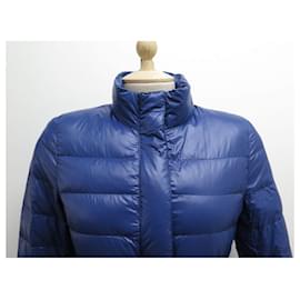 Prada-NEUF BLOUSON PRADA 290296 DOUDOUNE DUVET ET PLUMES 40 IT 36 FR S CEINTURE-Bleu