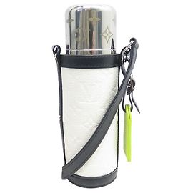 NEUF PORTE BOUTEILLE LOUIS VUITTON H27 CUIR MONOGRAM GI0749 BOTTLE HOLDER Multicolore