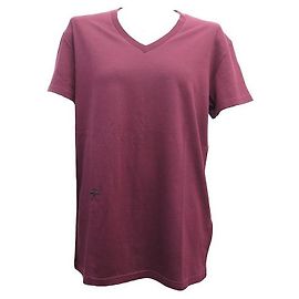 NOVA CAMISETA DIOR COM BORDADO ABELHA M 40 CAMISA NOVA DE LÃ E ALGODÃO EM BORDONHO Bordeaux