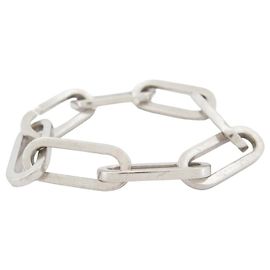 DINH VAN CHAIN BRACELET 8 XL LINKS 21CM SOLID SILVER STERLING SILVER Silvery