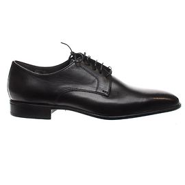 Moreschi Black Leather Lace Ups Black