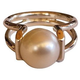 Tiffany & Co Hardware da città in argento e perla d'acqua dolce Argento Bianco sporco