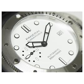 Panerai-PANERAI Submersible Bianco 42 MM PAM02223 Genuine goods Mens-Silvery