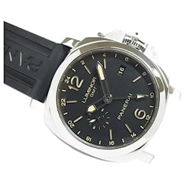 Panerai-PANERAI Luminor1950 3 DAY'S GMT PAM00531 Genuine goods Mens-Silvery