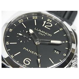 Panerai-PANERAI Luminor1950 3 DAY'S GMT PAM00531 Genuine goods Mens-Silvery