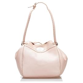Fendi-Sac à main en cuir Selleria 8BR489-Rose