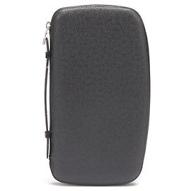 Louis Vuitton Cartera continental de piel Taiga Negro