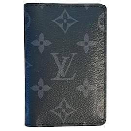Louis Vuitton-Lv Organizer Monogram Eclipse schwarzer Kartenhalter-Schwarz