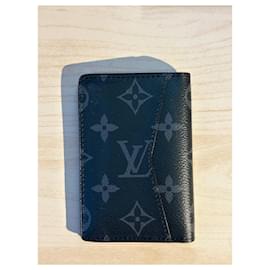 Louis Vuitton-Lv Organizer Monogram Eclipse black card holder-Black