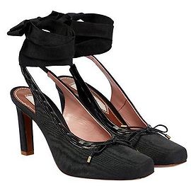 Zimmermann Black Chisel Toe Ballerina 85 Black