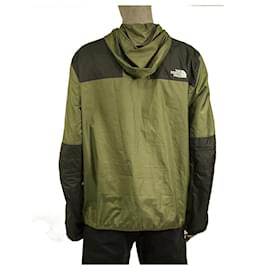 The North Face-The North Face Seasonal Mountain Jacket Green Black Lightweight Men's size XL-Khaki