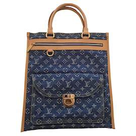 Louis Vuitton-Louis VUITTON - Modelo shopper plano-Azul