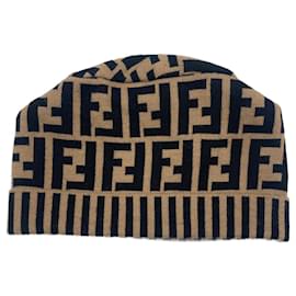 Fendi-Chapeau Fendi en tissu beige-Beige