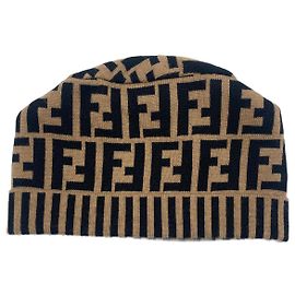 Beige Fabric Fendi Hat Beige