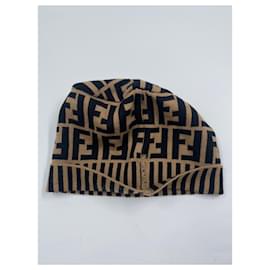 Fendi-Beige Fabric Fendi Hat-Beige