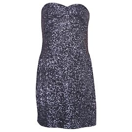Paul & Joe Mini robe noire à paillettes Noir