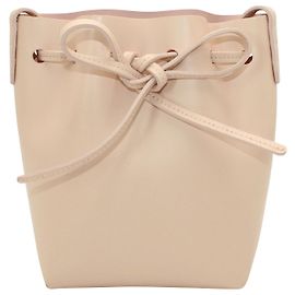 Mansur Gavriel Beige kleine Beuteltasche Fleisch