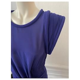 Iro-Impresionante vestido inspirado 80s "Gaige" Iro 36 azul púrpura-Azul,Púrpura