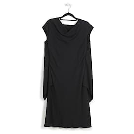 Balenciaga-Balenciaga Black Sleeveless Dress With Back Cutout-Black