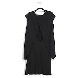 Balenciaga-Balenciaga Black Sleeveless Dress With Back Cutout-Black