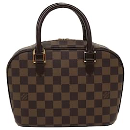 Louis Vuitton-Bolsa de mão LOUIS VUITTON Damier Ebene Saria Mini N51286 LV Auth am3658-Outro