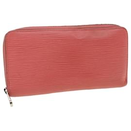 Louis Vuitton-LOUIS VUITTON Epi Zippy Wallet Lange Geldbörse Pink Coraille M60663 LV Auth fm2034-Pink,Andere
