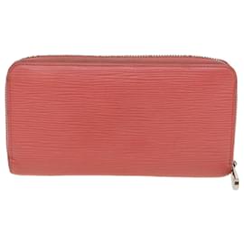 Louis Vuitton-LOUIS VUITTON Epi Zippy Wallet Lange Geldbörse Pink Coraille M60663 LV Auth fm2034-Pink,Andere