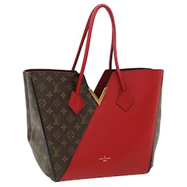 Louis Vuitton-LOUIS VUITTON Monogram Cerise Kimono MM Tote Bag Red M40459 LV Auth 35521a-Red