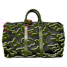 Louis Vuitton-keepall 45 Urs fischer-Black,Red