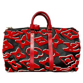 Louis Vuitton Keepall 45 Urs Fischer Noir Rouge