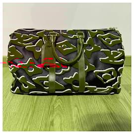Louis Vuitton-keepall 45 Urs fischer-Black,Red