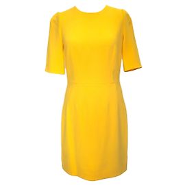 Abito Dolce & Gabbana in viscosa gialla Giallo