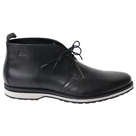 Boss by Hugo Boss Schnürstiefel aus schwarzem Leder Schwarz