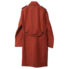 Hugo Boss-Trench-coat Boss by Hugo Boss en laine rouge-Rouge